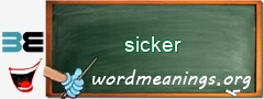 WordMeaning blackboard for sicker